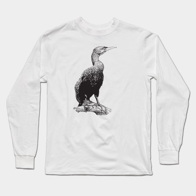 Cormorant Long Sleeve T-Shirt by Guardi